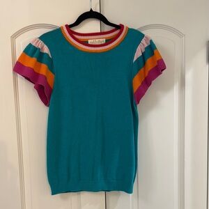 Color block Knit Top